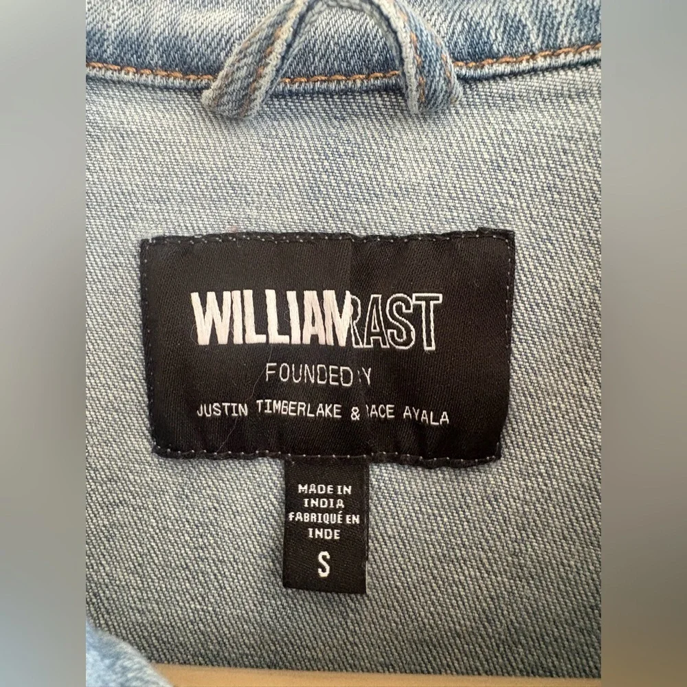 William Rast Sussex Embroidered Denim Jacket - Floral & Bee - Size S - Picture 3 of 4